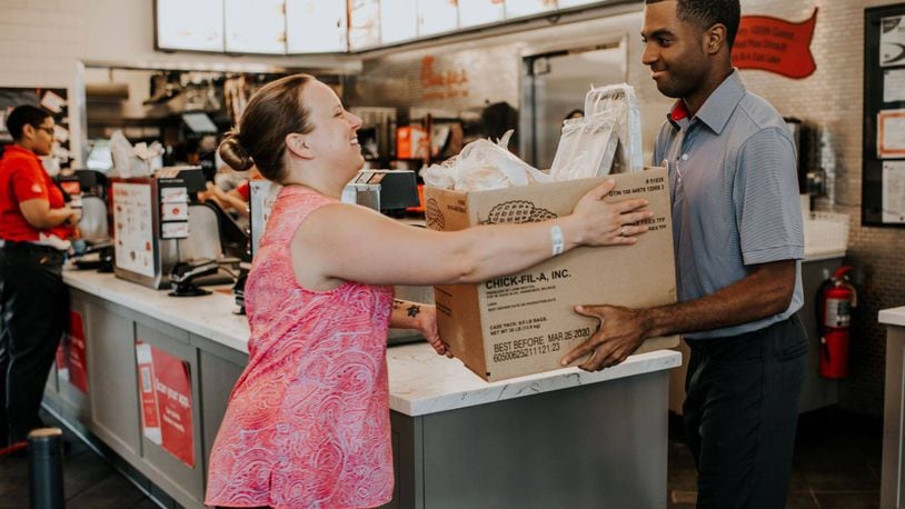 Chick-fil-A is just one of many restaurants and stores who help supply surplus food to the North Fulton Community Charities food panty. (Courtesy North Fulton Community Charities)