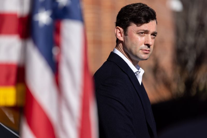 U.S. Sen. Jon Ossoff started the year celebrating the decision by Qcells to launch a $2.5 billion expansion of its solar panel plant business in Georgia. (Arvin Temkar/The Atlanta Journal-Constitution)