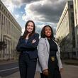 Hannah Palmquist (left), the Georgia Attorney General’s Human Trafficking Prosecution Unit chief, works with Investigator Frances Reyes on the team that was founded in 2019.