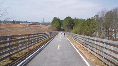 By the end of next year, a 2.3-mile extension to the Silver Comet Trail will take the trail inside I-285 for the first time. (Courtesy of Cobb County)