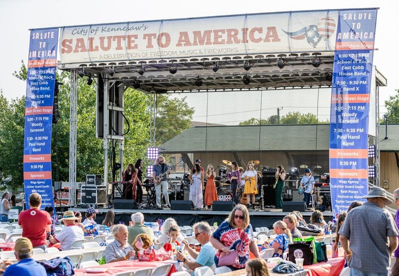 Kennesaw’s Salute to America celebration takes place on Sunday, July 3 with a kids’ parade, fireworks and more.