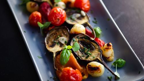 Escalivada - roasted vegetables - from the menu of Casa Robles.