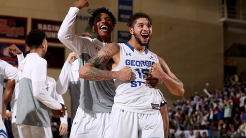 A big win over rival Georgia Southern greatly pleases D'Marcus Simonds. (Jason Getz/courtesy Georgia State)