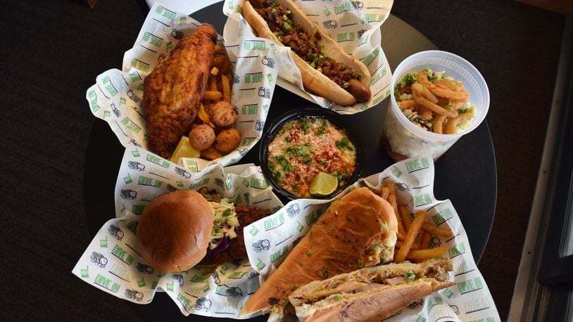 New menu offerings at Coolray Field for 2023 include street corn, a barbecue sundae and a catfish basket. / Courtesy of Ismael Caro / Gwinnett Stripers