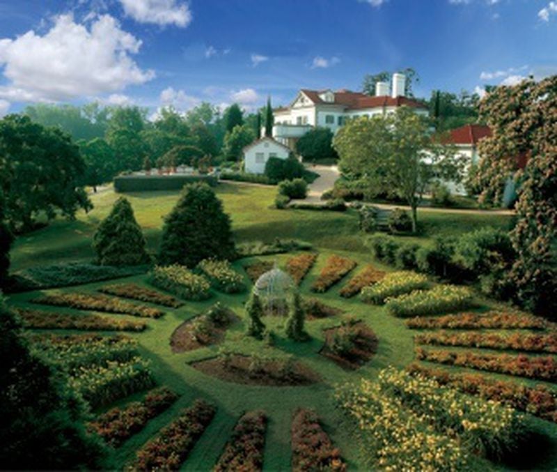 Hills &amp; Dales Estate has a beautiful symmetrical garden.