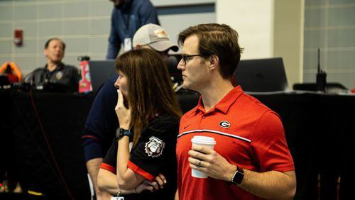 Stefanie Williams Moreno and Neil Versfeld are succeeding Jack Bauerle as coaches of Georgia's championship-laden swimming and diving program. (Photo by Steven Colquitt/UGA Athletics)