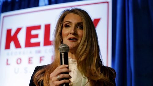 Georgia U.S. Sen. Kelly Loeffler’s wealth has been an asset to her campaign in November’s special election. She plans to spend at least $20 million to win the seat. But her investments have also fed criticism from her opponents, both Republicans and Democrats. (AP Photo/John Bazemore)