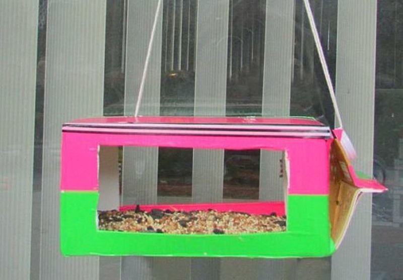 This homemade window bird feeder from Teach Beside Me isn't fancy, but your cat will love watching songbirds feed from it. Merry Christmas, kitty!