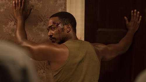 Anthony Mackie plays one of the Algiers Motel guests brutalized by white police officers in "Detroit." Photo: Annapurna Pictures