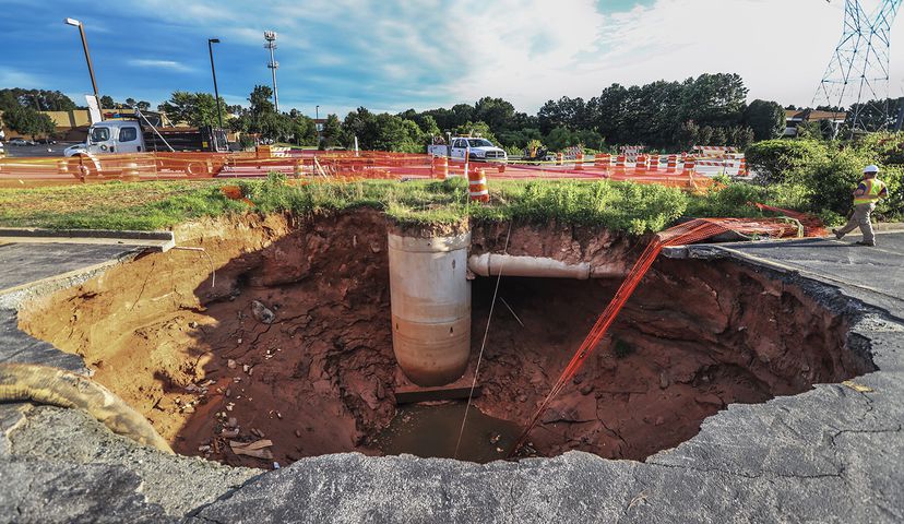 Photos: A few of metro Atlanta’s biggest sinkholes