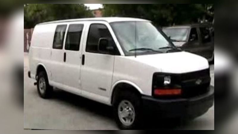 A Dawsonville funeral home reported this van stolen during a funeral service. (Credit: Channel 2 Action News)
