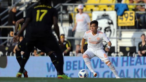 Ezequiel Barco picked up his first assist this season for Atlanta United during Wednesday's game at Columbus. (Atlanta United)