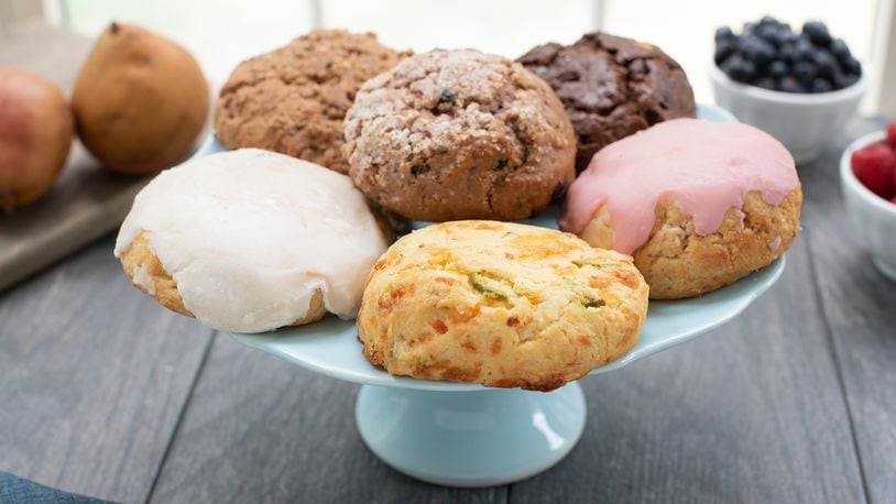 Seven Sisters Scones are available in at least a dozen flavors every day and three additional gluten-free varieties. 
Courtesy of Barrett Restaurant Consulting