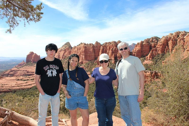 Tom and Debbie Crittenden and their children, Mark and Lexy, are shown on a 2018 spring break trip to the Grand Canyon. CONTRIBUTED