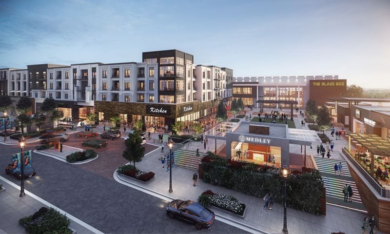 Rendering of Medley, a mixed-use development planned for Johns Creek. / Courtesy of Toro Development Company