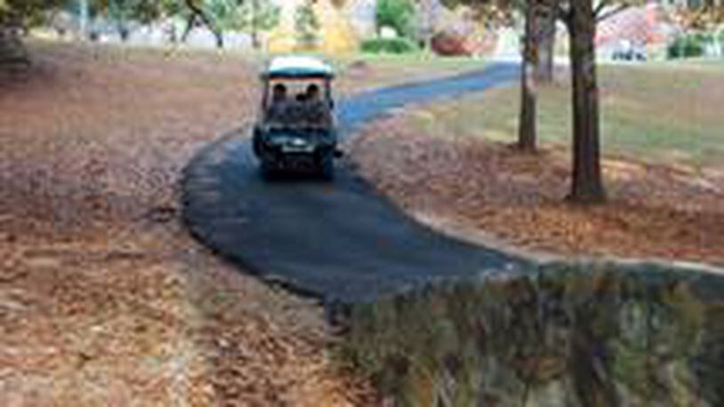Updated rules for path use in Peachtree City specify that golf carts cannot be modified to exceed 20 mph. Courtesy Peachtree City