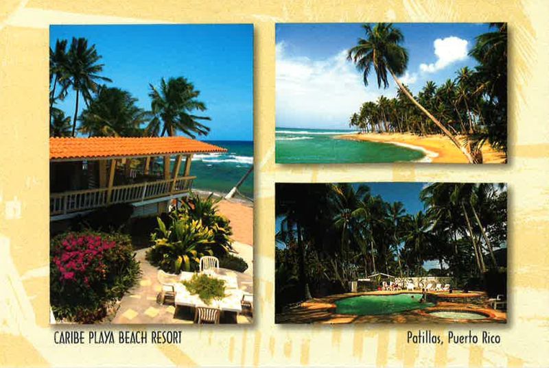 A postcard found among the debris at Caribe Playa. Ligaya Figueras / ligaya.figueras@ajc.com