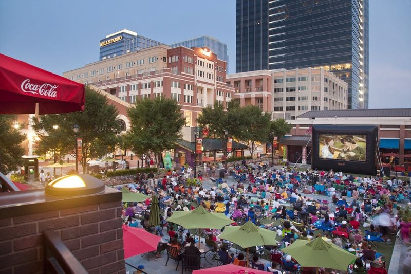 Movies in Central Park is a free outdoor movie series at Atlantic Station. CONTRIBUTED BY ATLANTIC STATION