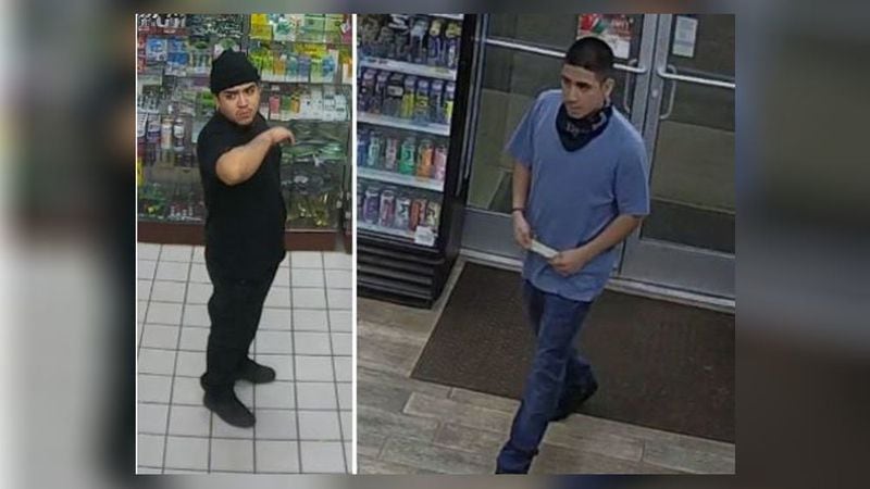 The men were identified and arrested one day after deputies released surveillance photos of them. 