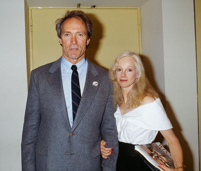 In May of 1988, Clint Eastwood and Sondra Locke attend the premiere of his movie 'Bird,' a biography of jazz musician Charlie Parker.