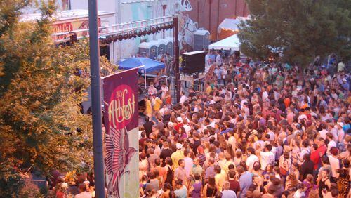 A view of the AthFest crowd during the 2013 event. The festival runs this Friday, June 24 through Sunday, June 26. 
Courtesy of AthFest Educates