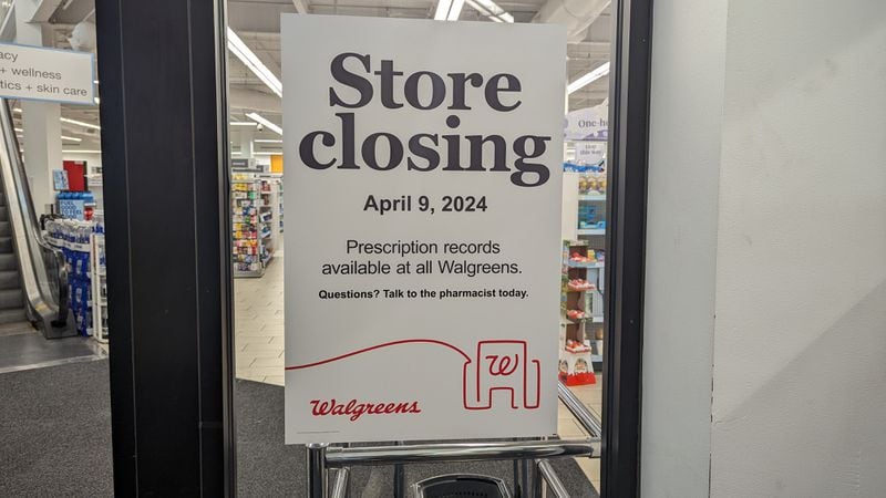 The Walgreens at 25 Peachtree Street in downtown Atlanta will be closing its doors on April 9.