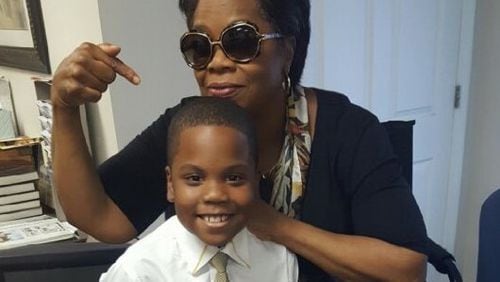 Jaylon Gordon appears as the grandson of Oprah Winfrey's character in Atlanta-filmed "The Immortal Life of Henrietta Lacks." Family photo, provided to the AJC and used with permission.