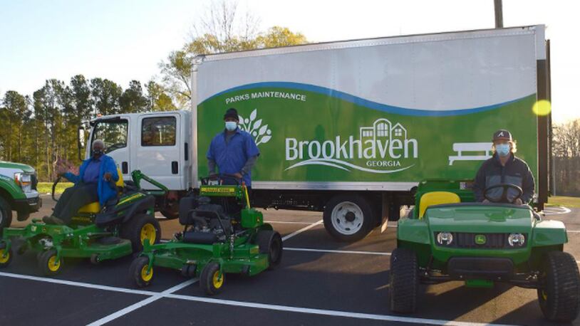 Brookhaven recently hired an in-house park maintenance team.