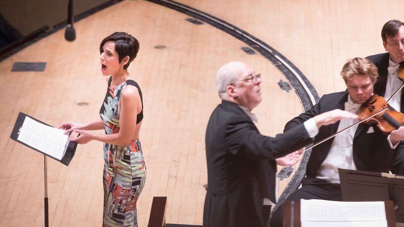 Mezzo-soprano Kelley O’Connor performs Michael Kurth’s “Miserere” with the Atlanta Symphony Orchestra and Chamber Chorus. CONTRIBUTED BY JEFF ROFFMAN