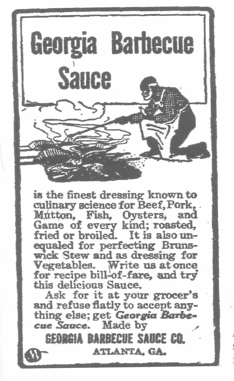 Ads for the Georgia Barbecue Sauce Co. ran in The Atlanta Constitution in 1909. (AJC archives)