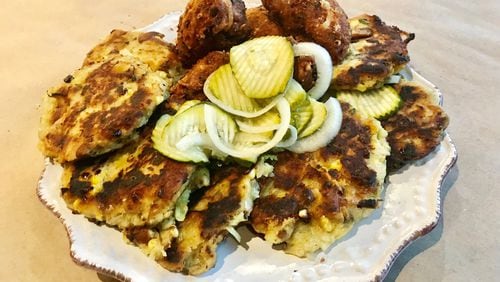 Bruce Bogartz offers a traditional take on latkes, as well as a version that sees them shaped as tater tots. CONTRIBUTED BY LIGAYA FIGUERAS