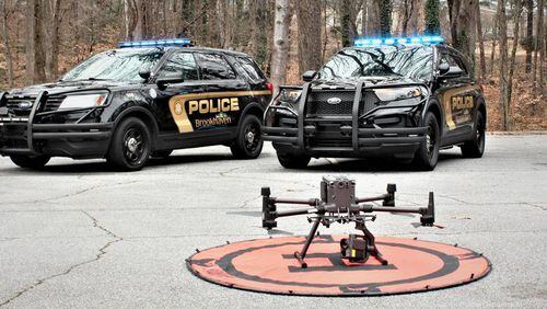Brookhaven police said they used their drone and a K-9 to locate one of the suspects.