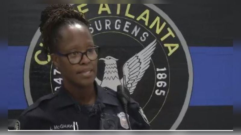 Officer Lisa McGhaw describes her thought process in talking a woman off a ledge. (Atlanta Police Department)