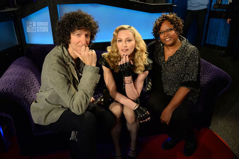 Howard Stern, Madonna and Robin Quivers. Photo: www.howardstern.com.