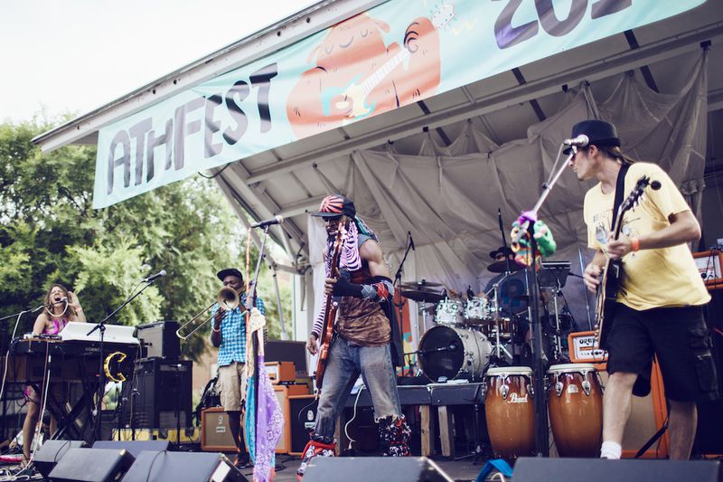 A view of the AthFest main stage during the 2014 event. The festival runs this Friday, June 24 through Sunday, June 26. 
Courtesy of AthFest Educates/Connelly Crowe