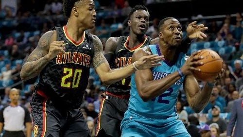 The Hawks couldn't keep Dwight Howard away from the basket in the second half. (Photo by Streeter Lecka/Getty Images)