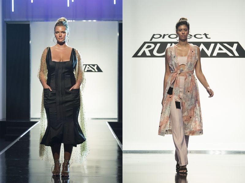  Kenya's two designs that got her eliminated from "Project Runway." CREDIT: Lifetime