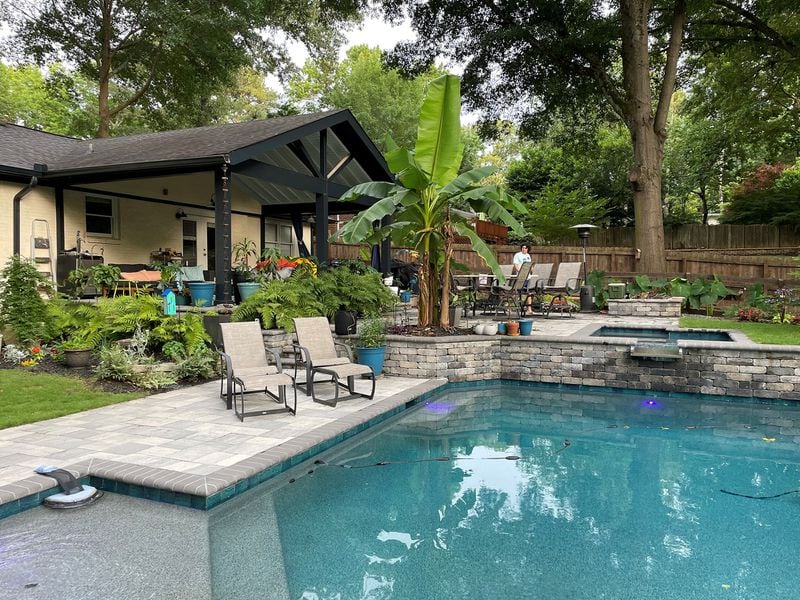 In a previous Smyrna Garden Tour, guests saw how, with the proper landscaping, one can bring a tropical atmosphere to a backyard pool. 
(Courtesy of Keep Smyrna Beautiful / Holly Rogers)