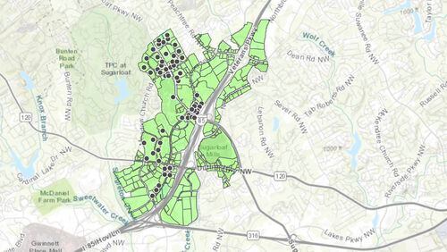 Gwinnett is working with the Sugarloaf CID to update the county’s Livable Centers Initiative study. Courtesy Sugarloaf CID.