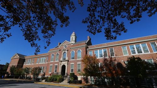 Druid Hills High School could be taken from DeKalb County as part of an city annexation of the Druid Hills area by Atlanta, an idea some Druid Hills parents are pushing. CURTIS COMPTON / CCOMPTON@AJC.COM
