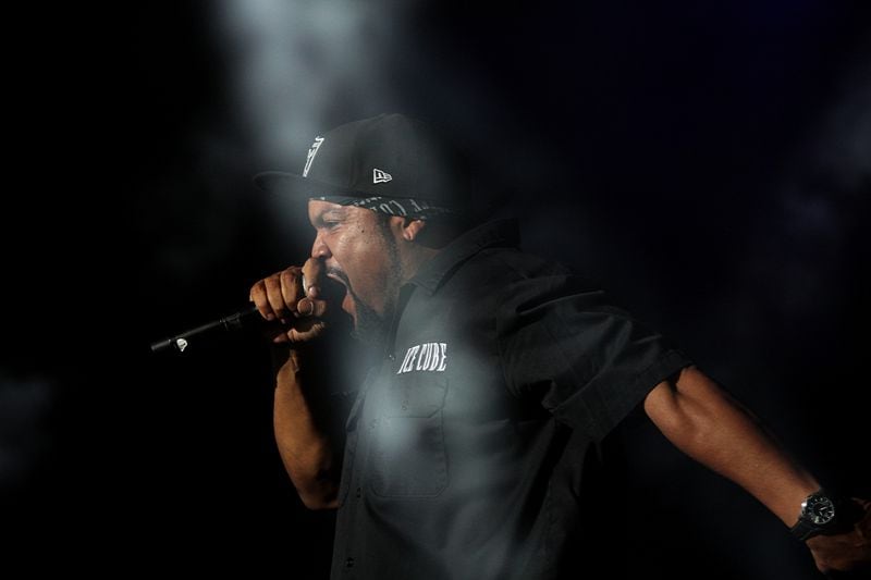 The veteran rapper Ice Cube. (Akili-Casundria Ramsess/Special to the AJC)