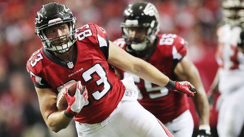 Falcons tight end Jacob Tamme is an unrestricted tight end.