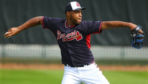 The Braves released former closer Jose Veras, who had an 11.81 ERA in six appearances this spring. (Curtis Compton / ccompton@ajc.com)