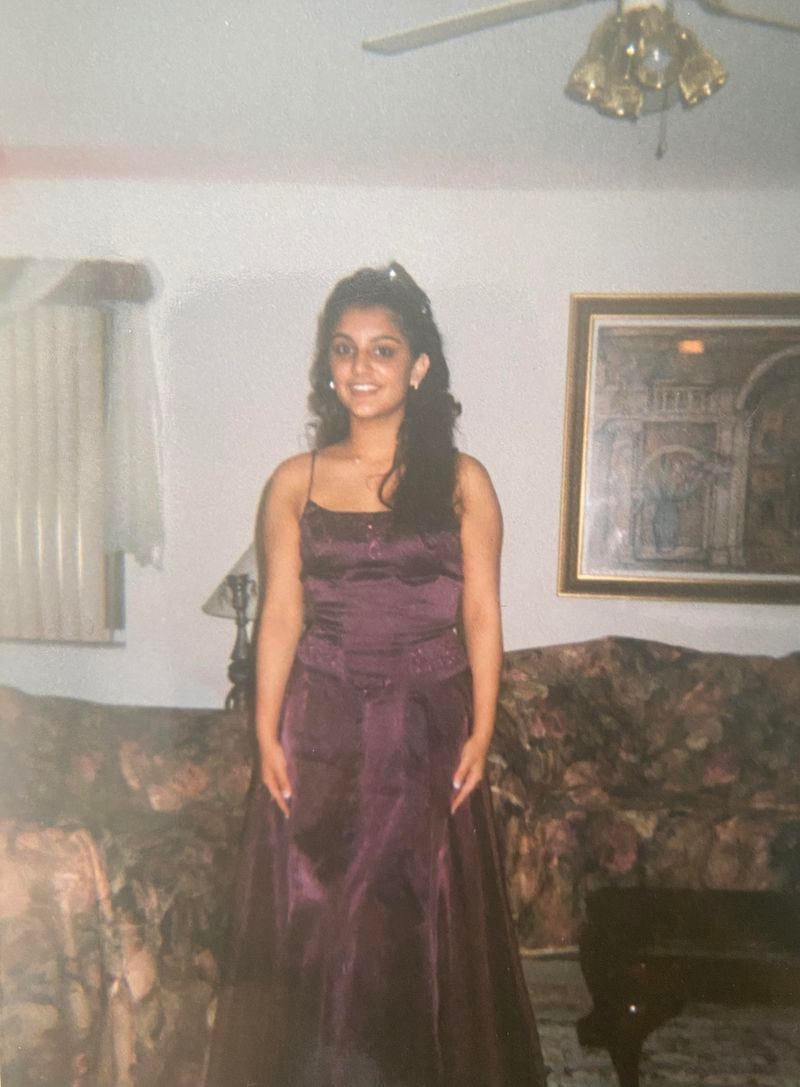 Paradise Afshar on her way to her eighth grade dance in Weston, Florida. (Courtesy of Paradise Afshar)