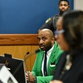 Defendant Harrison Floyd appears at a bond revocation hearing in November.  Pool Photo via AP