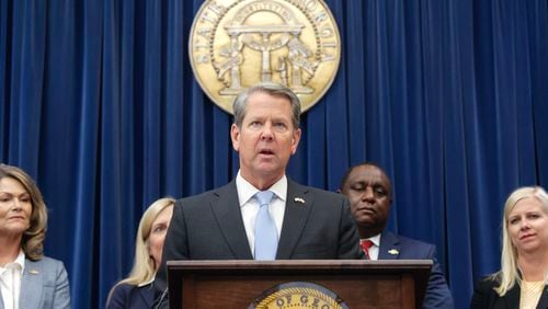 Gov. Brian Kemp hasn't ruled out a run for president, but he hasn't taken any significant steps to launch a campaign. (Natrice Miller/ Natrice.miller@ajc.com)