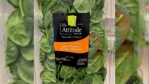 VegPro International has issued a recall of baby spinach due to possible salmonella contamination.
