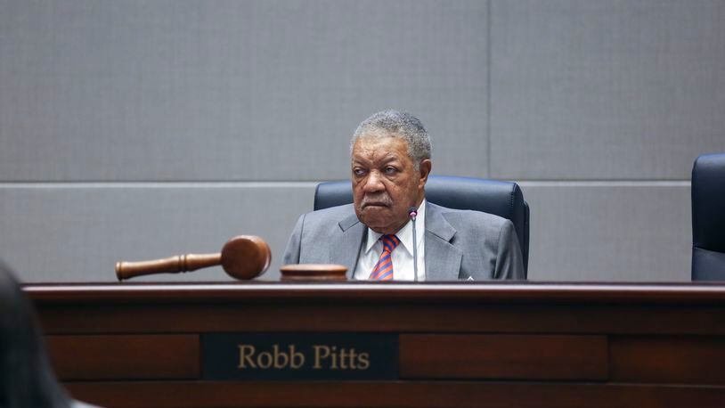 Fulton County and the mayors of 15 cities have reached an agreement on the distribution of Local Option Sales Tax revenue over the next 10 years. Pictured is Commission Chairman Robb Pitts. (Rebecca Wright for the Atlanta Journal-Constitution)