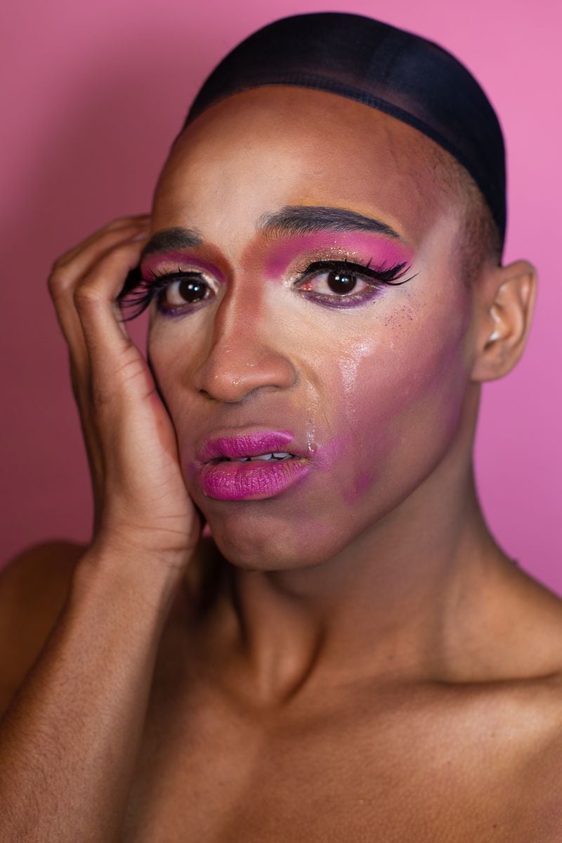 Trajan Clayton's character Anthony performs as the drag queen Courtney who struggles with "telling the truth of her story," director Damian Lockhart says. "That’s why the drag is there. She’s throwing on these wigs and costumes to explain what happened in her life but not getting to the nitty-gritty.”