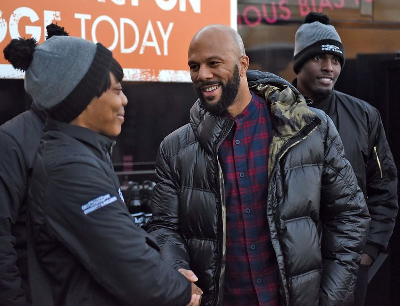 Rapper and actor Common meets employees with CEO Action in Atlanta. The  Academy Award winner was in Atlanta to talk about workplace diversity at the  second annual Chief Human Resources Officers summit held at the Renaissance Concourse Atlanta Airport Hotel.  RYON HORNE / RHORNE@AJC.COM